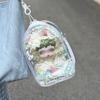 Funda Protectora de Muñeco de Felpa de Jardín Tejido Ligero Sp Labubu Bolso para Cochecito de Fiesta Sentado Bolso Cruzado Ita Estampado 15cm