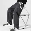 Pantalones de Trabajo para Hombre 2026 Nuevos con Cordón Holgados Pierna Recta Marca de Moda Americana Plisados Versátiles Casuales Pantalones Largos Ropa para Hombre