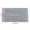 Molde digital de silicona con 26 letras del alfabeto inglés para hacer tú mismo, accesorios para tartas, chocolate, repostería, molde de silicona para tartas y dulces.