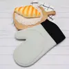 Guantes Aislantes de Calor de Silicona Amazon Transfronterizos, Guantes Antiescaldaduras Específicos para Horno y Microondas, Estilo Corto con Forro de Algodón, Guantes para Hornear