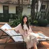 Camiseta Curta Estilo Cartoon Doce Japonês para Mulheres, Novo Estilo de Verão, Estampada, Gola Redonda, Solta, Nicho, Clareadora de Pele, Versátil, Top que Rejuvenesce
