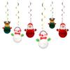 Nuevo colgante en espiral navideño transfronterizo, colgante creativo sin rostro con dibujos animados, accesorios para diseño de escenas interiores y exteriores