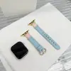 Adecuado para Correa de Apple S12S98765Se Watch, Pulsera de Cuero, Hebilla de Anillo Linda de Garra de Gato, Correa de Reloj Versátil para Mujer