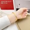 Pulsera de Oro Arena Vietnamita para Mujer, Pulsera de Cobre Francesa Retro Heritage, Retención de Color Duradera, Pulsera de Oro Simulado para Novia para Dos Generaciones de Felicidad