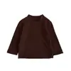 Conjunto Coreano de Primavera Temprana para Niñas, Camiseta Básica Versátil de Color Sólido para Bebé, Pantalones Retro con Estampado de Leopardo, Conjunto Casual de Dos Piezas para Bebé