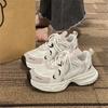 Zapatos de Papá para Mujer 2026 Nuevos Modelos de Verano Versátiles Suela Gruesa Populares Tenis Blancos que Aumentan la Altura Delgados Zapatos Deportivos