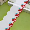 Artículos Más Vendidos en Stock: Encaje Bordado de Cerezas Lindo, Hilo de Algodón Borde Ondulado Accesorios para Ropa Infantil, Encaje Decorativo para Tela