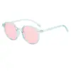 Gafas de sol con montura de polígono liso, montura grande, adelgazantes, protección solar, gafas de sol para hombre y mujer, mismo estilo, gafas de sol al por mayor