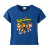 Ropa infantil de dibujos animados del equipo Wang Wang, una generación de niños, camiseta de manga corta de algodón, abrigo naranja, camiseta para bebé niño