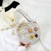 2023 Bolso de Hombro Fresco y Dulce Verano Nuevo Estilo Tejido Concha Bolso de Mano Retro Casual para Mujer Bolso Cruzado de Mano