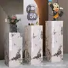 Florero de Piedra Sinterizada de Pie para Sala de Estar, Entrada del Hogar, Maceta, Florero, Base de Soporte con Adorno de Piedra, Pilar de Piedra Sinterizada