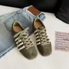 Zapatos Deportivos Vintage Nuevos Primavera y Otoño 2026, Zapatos de Entrenamiento Alemanes de Cuero Genuino para Mujer, Tenis Versátiles de Cordones de Moda, Cómodos, que Aumentan la Altura