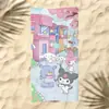 Toalla de Playa Sanrio Patrón de Dibujos Animados para Niños Gato Kitty Estampado Toalla de Baño Microfibra Secado Rápido para la Playa Toalla de Natación