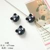 Cuentas sueltas de aleación con forma de oso de viento, estilo fragante, serie en blanco y negro, para collar, pulsera y accesorios hechos a mano