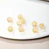 Pedras Citrinas Naturais Soltas Únicas Acessórios para Joias de Jade Semi-Acabados Acessórios para Pulseira de Contas Artesanal DIY Atacado
