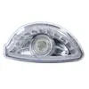 Ensamblaje de intermitente Haibao luz de coche con toldo totalmente cerrado faro de vehículo de cuatro ruedas faro delantero triciclo eléctrico