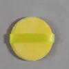 Não come pó, esponja de pó, flocado dupla face, aplicador de pó solto, compacto de pó translúcido redondo, superfície longa de pelúcia, esponja de reposição para cushion