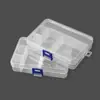 Caja de Plástico de 5 Compartimentos, Caja para Papelería, Caja de Almacenamiento Transparente de PP, Caja para Piezas y Accesorios, Caja Organizadora para Joyería y Manualidades, Ferretería