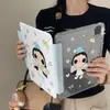 Funda Protectora para Tableta con Diseño de Lunares y Ángel, Hebilla Pequeña de Jade, Adecuada para iPad Pro 11/13 pulgadas, Air 8/7/6 con Ranura para Lápiz