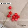 Materiales de Cuentas Pulidas Acrílicas Kit de Cuentas DIY Multicolor Hecho a Mano Cuentas Redondas de 10 mm Cuentas Sueltas Colgante de Bolsa Dulce