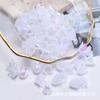 Orquídea trompeta flor colorida AB diy hecho a mano material de cuentas carillón de viento flor horquilla con cuentas accesorios de joyería pétalos