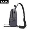 2025 Nueva Bolsa para Hombre Poliéster Impermeable Bolsa de Pecho Bandolera Antirrobo Tendencia Urbana Bolsa para Hombre Dropshipping