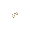 Accesorios Rellenos de Oro de 14K Conservación del Color Estrella Hueca de Cinco Puntas Colgante Pequeño de 6 mm Estrella Pequeña DIY Joyería Mini Colgante Material