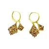 Brincos Geométricos de Diamante Champagne Maillard Estilo Coreano Moda Exquisiteiro Leve Luxo Sensação de Alto Padrão Acessórios de Orelha Explosivos