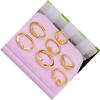 Anillo de amor mate chapado en oro de latón popular, joyería de oro de imitación galvanizado, venta directa de fábrica, una variedad de anillos para mujer