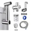 Jingchi Baño Acero Inoxidable 304 Pistola de Bidé para Inodoro Juego Accesorios Modernos Simples para Cisterna de Inodoro Dispositivo de Descarga