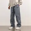 Pantalones Deportivos Europeos y Americanos Transfronterizos para Hombre Primavera y Verano Nuevos Pantalones Casuales Bordados Retro Americano Rectos Holgados 2009