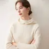 Nueva Colección Otoño/Invierno 2026: Suéter de punto de cachemira suave y cálido para mujer con capucha, suave y amigable con la piel
