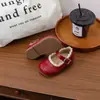 Zapatos Pequeños de Cuero Bordados Estilo Chino para Niñas, Zapatos de Princesa del Bosque, Nuevos Zapatos de Suela Suave con Moño para Niñas Primavera y Otoño 2025