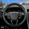Cubierta de volante de invierno adecuada para Ford Edge L, Escort, Escape, Focus, Taurus, Kuga, Mondeo