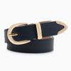 Nueva Versión Coreana Minimalista Estilo Ins Cinturón para Mujer Versátil Traje Jeans Cinturón Decorativo Aleación Juego de Tres Piezas Cinturón para Mujer