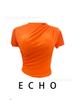 Camiseta Deportiva Nueva de Secado Rápido, Manga Corta, Ajustada, Cuello Medio Alto, Diseño Irregular, Verano, Plisada, Gama Alta