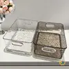 Caja de Almacenamiento de Cosméticos de Lujo Ligero, Cesta de Almacenamiento de Productos para el Cuidado de la Piel para Encimera de Baño, Organizador para Mesa de Café y Mesa de Comedor en la Sala de Estar