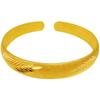 Pulsera Tiktok Net red pluma antigua Sutra del Corazón oro arena de Vietnam versión artesanía antigua pulsera abierta estrellada