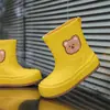 Botas de Lluvia de Dibujos Animados de Moda Transfronterizas para Hombres y Mujeres, Zapatos de Agua para Acampar al Aire Libre, Botas de Lluvia Antideslizantes Escolares para Mujeres