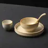 Banu Hot Pot Tofu de Feijão Preto Suportes para Utensílios de Mesa de Bambu e Madeira Marcação a Laser Estilo Montanha Selvagem Caixa de Tofu para Hot Pot