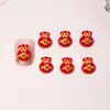 Año Nuevo Dios de la Fortuna Gato de la Suerte Dibujo Animado Accesorios para Uñas Lindos Accesorios Tridimensionales para Uñas Aretes Materiales DIY Accesorios