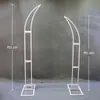 Adereços de Casamento: Arco Floral em Forma de Chifre, Cenário de Palco, Painel Curvo Pronto para Casamento ao Ar Livre