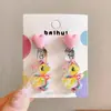 Clip de oreja de Kulomi Clip de oreja para niños Dibujo animado Sin agujeros en las orejas Pendientes anti-dolor para niñas Pendientes de niña Pequeña joyería Clip de oreja