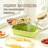 Caja de Almuerzo Dopamina Acero Inoxidable 304 Caja de Almuerzo Compartimentada para Estudiantes, Niños, Trabajadores de Oficina, Lonchera, Caja para Comida Ligera