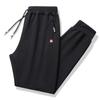 Pantalones Deportivos para Hombre Primavera y Otoño Moda de Marca Gris Algodón Puro Pantalones Casuales para Hombre Sueltos Combinan con Todo Pantalones de Moda hasta el Tobillo