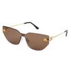 Temperamento retro moda gafas de alta gama gafas de sol nuevas transfronterizas montura ojo de gato gafas de sol para protección solar 139 90285