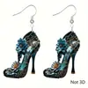 Pendientes Acrílicos de Venta Caliente Transfronteriza, Pendientes Acrílicos de Zapatos de Tacón de Moda, Pendientes Únicos y Creativos