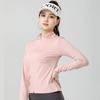 Ropa de Protección Solar Nuevo Estilo para Mujer Cuello Alto Delgada Suelta Seda de Hielo Transpirable Verano Ajustada Exterior Ropa de Protección Solar Chaqueta de Yoga