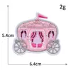 Bordado por Computadora Parche de Bordado Rosa Dibujo Animado Lindo Sonriente Flor Animal Insignia Parche para Planchar Venta al por Mayor