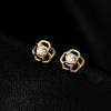 Brincos de Orelha de Rosa com Diamante Oco de Prata Under the Banyan Tree S925 para Mulheres Brincos de Nicho Pequenos e Requintados para Todas as Combinações Novo